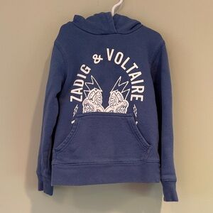 Zadig & Voltaire liberty Blue Hoodie toddler